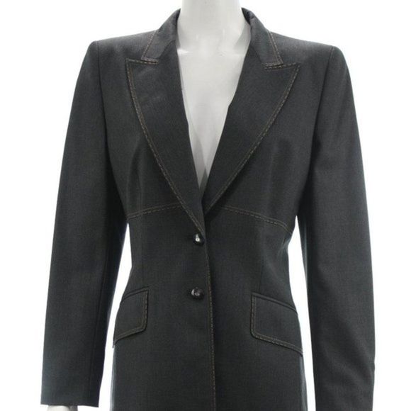 ESCADA DENIM BLAZER SIZE 10 - Picture 1 of 5